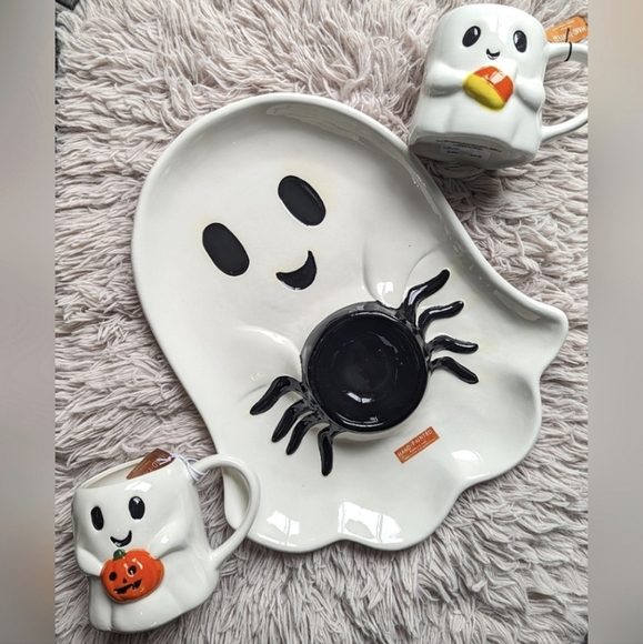 Friendly Ghost 👻 Side Plate / Spoon Rest - Picture 5 of 7